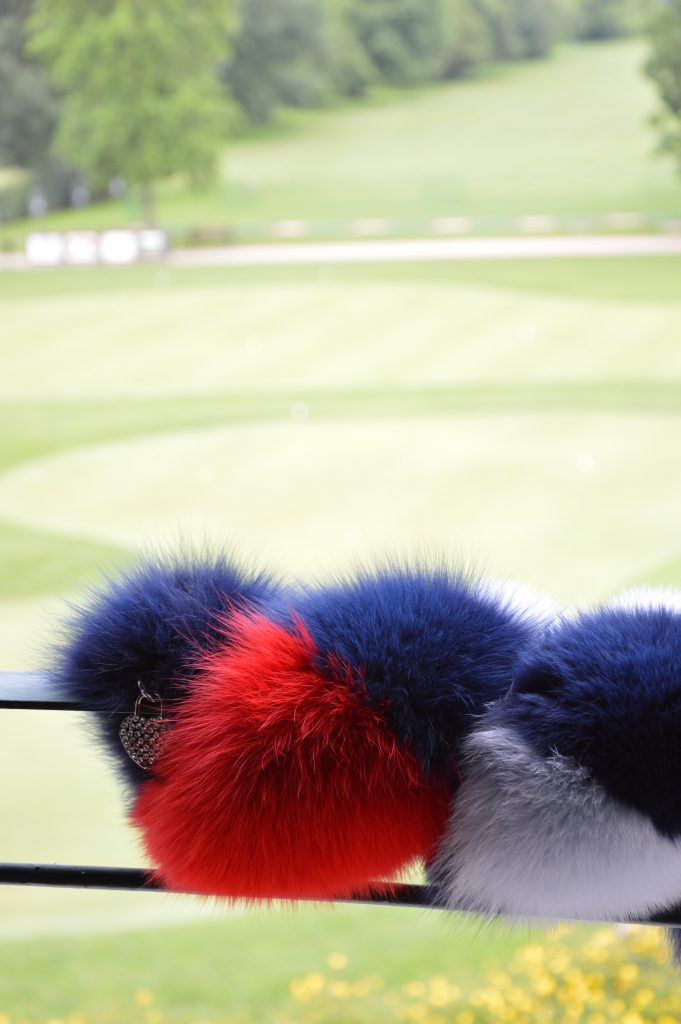 Sciarpa di pelliccia colorata