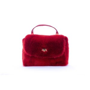 Mini bag Emily in visone rosso