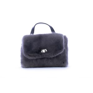 Mini bag Emily in visone grigio