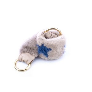 Tracolla in visone grigio