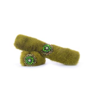 Polsi click clack visone verde