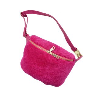 marsupio montone fucsia