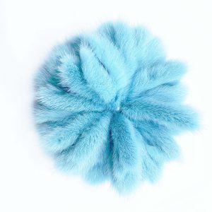 Spilla a fiore Calliope in visone riciclato Tiffany