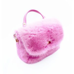 Mini bag Emily in visone rosa